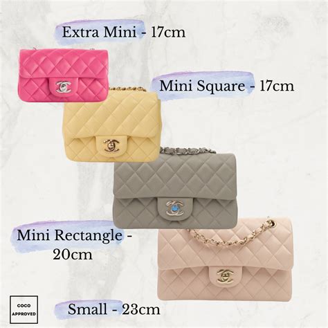 chanel flap bag 23|Chanel bag size chart.